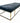 Mitchell Gold + Bob Williams Carmen Chrome & Mohair Upholstered Ottoman