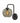 Smoked Glass Globe Wall Lamp  *AS IS*  7.5"W x `12"D x 12.5"H