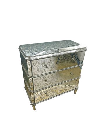 Mirrored chest of drawers, 31x17x32H