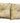 PAIR of Henredon gold silk damask tufted floral pillows w/ gold braid trim, 20"