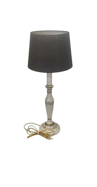 Vintage Gold-Stenciled Lamp 24.5"x8"