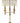 John Richards Painted & Gilded Candelabra Table Lamp with/Black Base, H. 40.5 in
