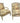 Pair Louis XV Style Painted Armchairs, H. 34.5 in. x W. 27.5 in. x D. 26 in.