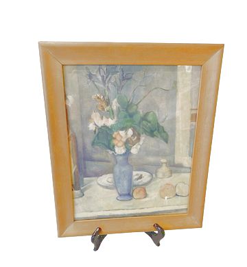 Framed Print Of "The Blue Vase" By Cezanne 16"x13"