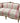 Century pink/sage Louis XV loveseat w/ down cushion, 32.75" h x 59" w x 20"
