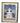 PAIR of primitive-style prints in oak frames of Victorian house in fall and wint