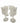 Set of 5 Czech  Heavy Crystal  Cordial  Glasses 4.5 "h