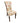 Upholstered paisley side chair w/ nailhead trim, 39" h, 19.25" w, 17.5" d