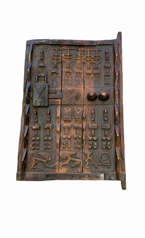 West African Granary Art (Door) 24"Hx17"W