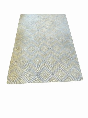 Contemporary wool rug, Grey/tan, 5x7