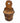 Old Wooden Hand Made Salt Box 9x6"