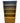 Teak 4-shelf 2-door bookcase, 75H 35.5W 11D