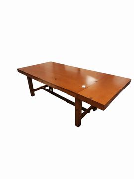 68" Rustic Wood Expandable Dining Table