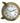 Brass Royal Mariner clock, 9" diam., 2.75" d