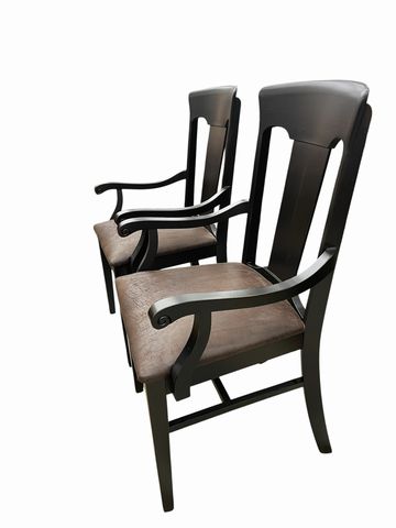 Pair of Arhaus "Holmes" armchairs,39H. 22.5W. 20D.
