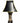 Early 20th-century Japanese Satsuma porcelain vase lamp w/ black shade, 27.5"