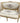 Louis XV-style carved gilt loveseat w/ floral petit point, 38.5" x 57" x 22" d
