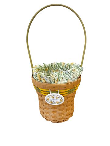 Longaberger Daffodils Caddy w/Liner 16'x7"