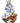 Porcelain  Asian Merchant with Abacus Figurine 10"H x 10"W