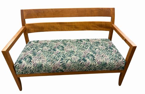 David Edward MCM Bench, H. 32.5 in. x W. 49.25 in. x D. 21.5 in.