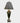 Lion Bronze Urn Table Lamp w/Faux Leather Rectangular Shade 36x17"