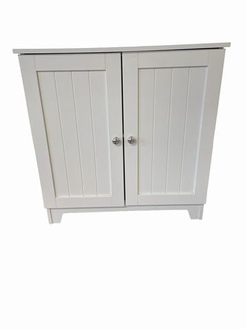White Double-Door Floor Cabinet 24"x12"x24"