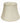 14" White Altered Bell Monay Shantung Lampshade
