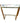 Brass & mirror top console table w/wood fluted legs, 30H. 40W. 14D.