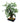 Faux bonsai maple tree (20" h) in black ceramic planter (2.75" h, 8.75" w, 7" d)