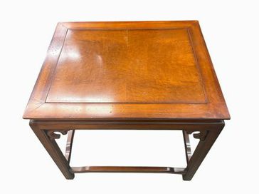 Chinese distressed Ming Dynasty-style side table, 24" h, 26" w, 21" d