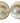 14k Yellow Gold & White Blister Mabe Pearl Earrings, 12.8 grams