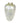 White Pearlescent Glass Vase 12 "h x 7"w