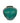 Chinese Antique Emerald  Green Round Vase 7x8"