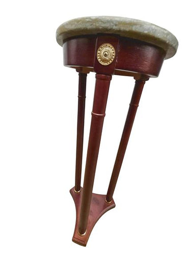 Bombay Co. Green Marble Top/ Classical Style Wood Plant Stand, 12" Rnd