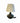 MCM Table Lamp Black matte Base w/White Drum Shade 25x13"