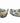 Three Piece Set of Hand-painted Ceramic Dish& Two Bowls