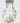 White Lavendar and Copper Striae Murano Glass  Vase 11"Dia x 16"H