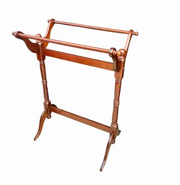 Cherry blanket rack, 24" w x 18" d x 32" h