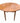 American Pine Oval Drop Leaf Table, H. 30 in. x L. 50 in. x W. 24 in.