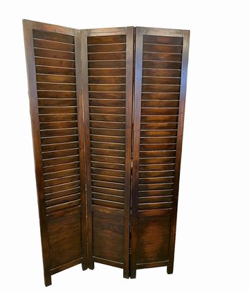 Three Panel Wooden Screen/Room Divider76"x50"