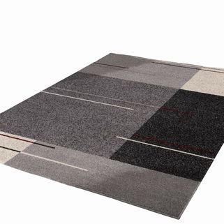 Gray Modern Geometric Rug 5' x 8'