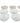 Set of 12 textured floral glass bowls, 2.25" h, 6.5" diam.