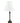 Black Metal Candlestick Desk Lamp 30x13"