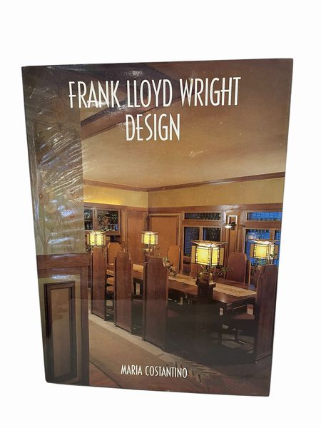 Hardcover book, "Frank Lloyd Wright Design," 13x10