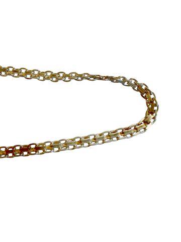 Sterling Silver Rolo  Necklace-925 Italy 18"