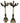 Pair Napoleon III Dore Bronze & Marble Candelabra, H. 29.5 in. x 11 in x 11 in