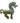 Green bronze repro. of a Chinese Ming or Han Dynasty horse figurine, 3" h, 2.75"