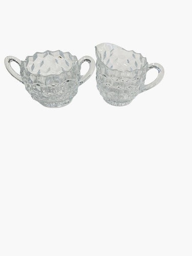 2 Sets of 2pcs  Fostoria Americana Pattern  Cream and Sugar Servers