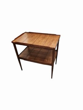 Jonathan Charles Country Farmhouse End Table, Walnut