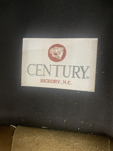 Century Furniture Leather Sofa 36"h x 38"d x 84"